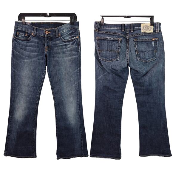 Lucky Brand Denim - Lucky Brand USA Button Fly Lil Maggie Bootcut Vintage Mid Rise Blue Jeans 28